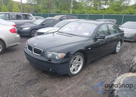 2003 BMW 745I z USA, uszkodzony, nr VIN WBAGL63493DP65399